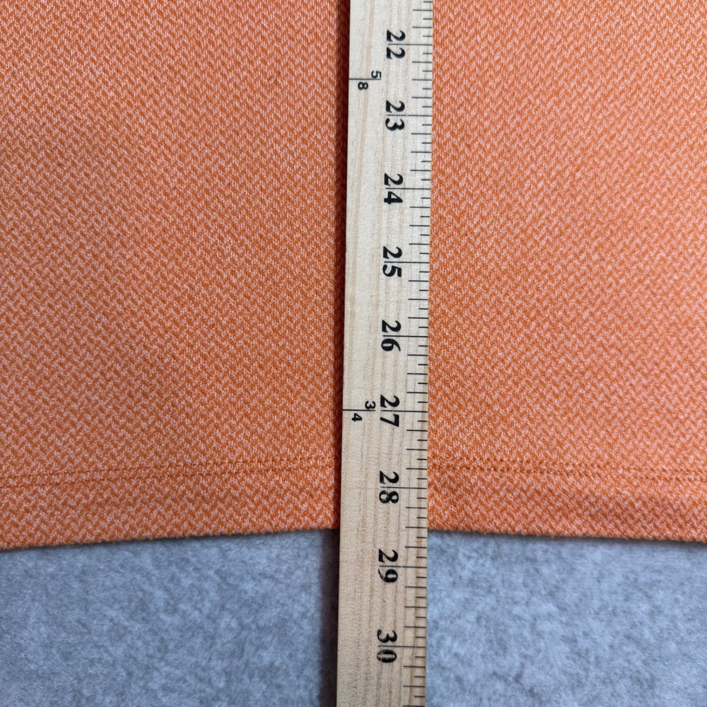 Tommy Bahama Polo Shirt Mens Size Large Orange Short Sleeve Knit Modal Blend - Picture 7 of 9